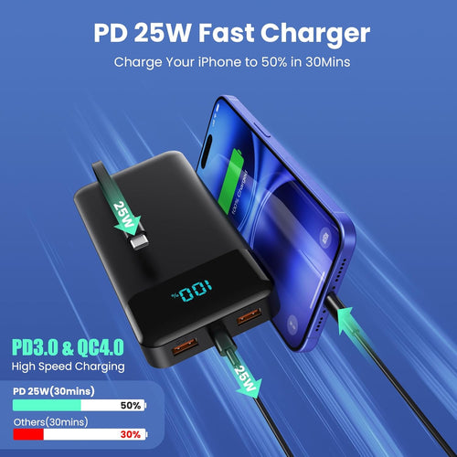 Portable Charger Power Bank 40800mAh
