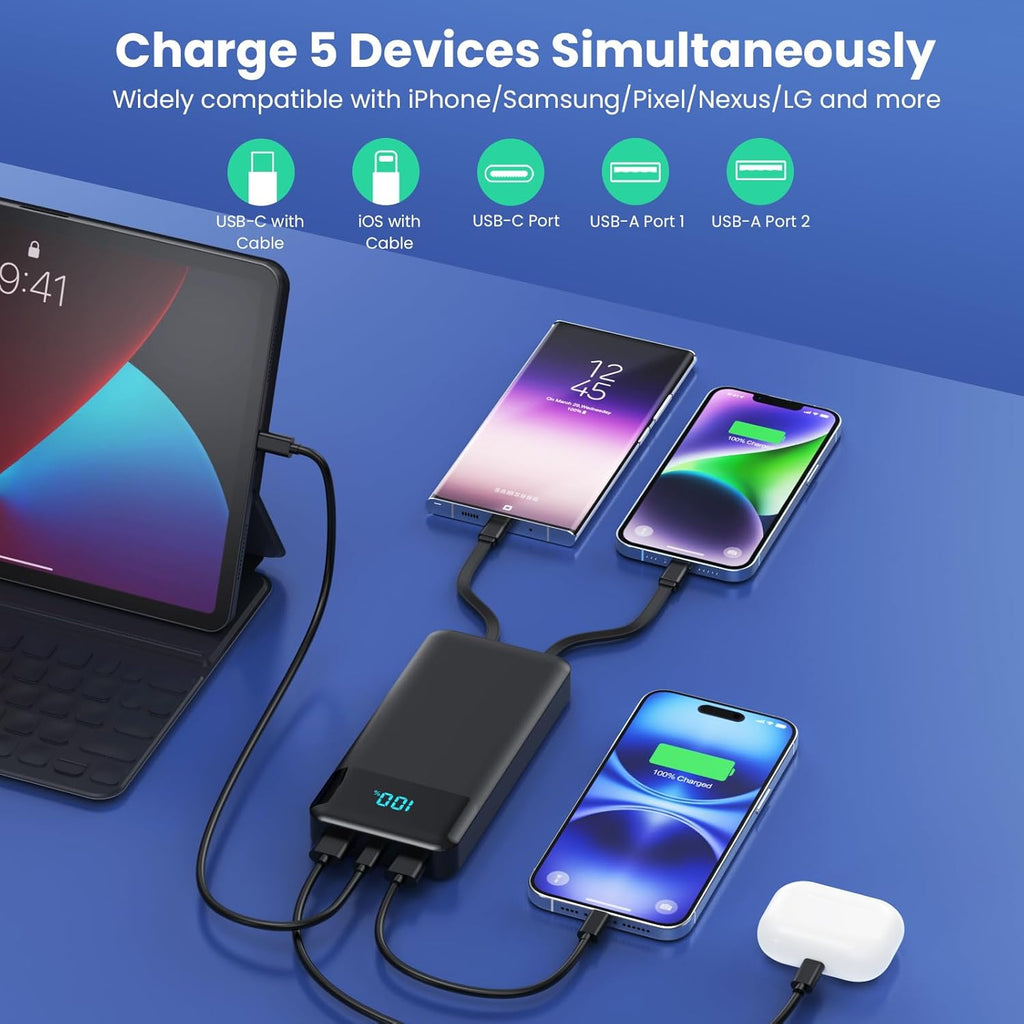 Portable Charger Power Bank 40800mAh